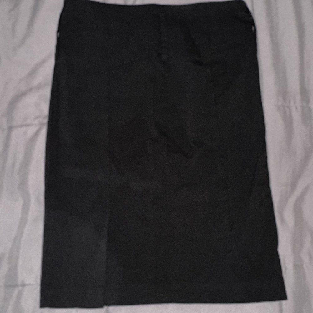 Long Black Heart Crush Pencil Skirt